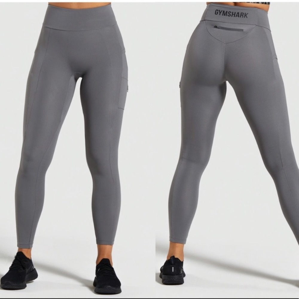 Grey Non Stop Gymshark full leggings with pockets